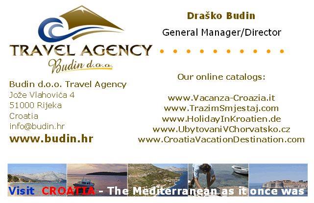 Budin d.o.o. Tourist Agency Croatia Vacation Destination